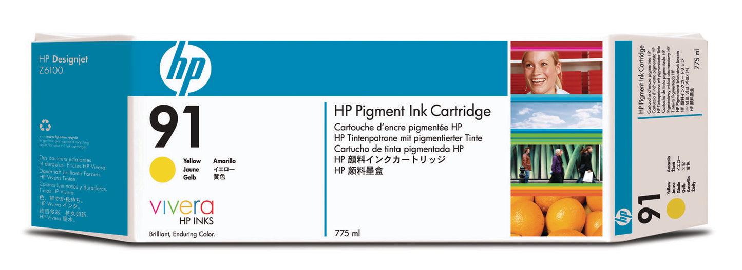 HP        Tintenpatrone 91        yellow