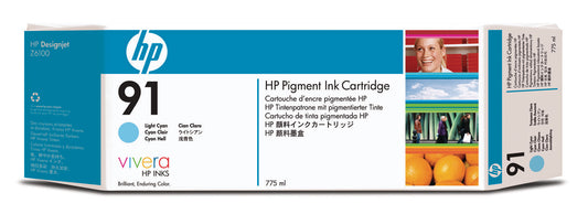 HP        Tintenpatrone 91    cyan light