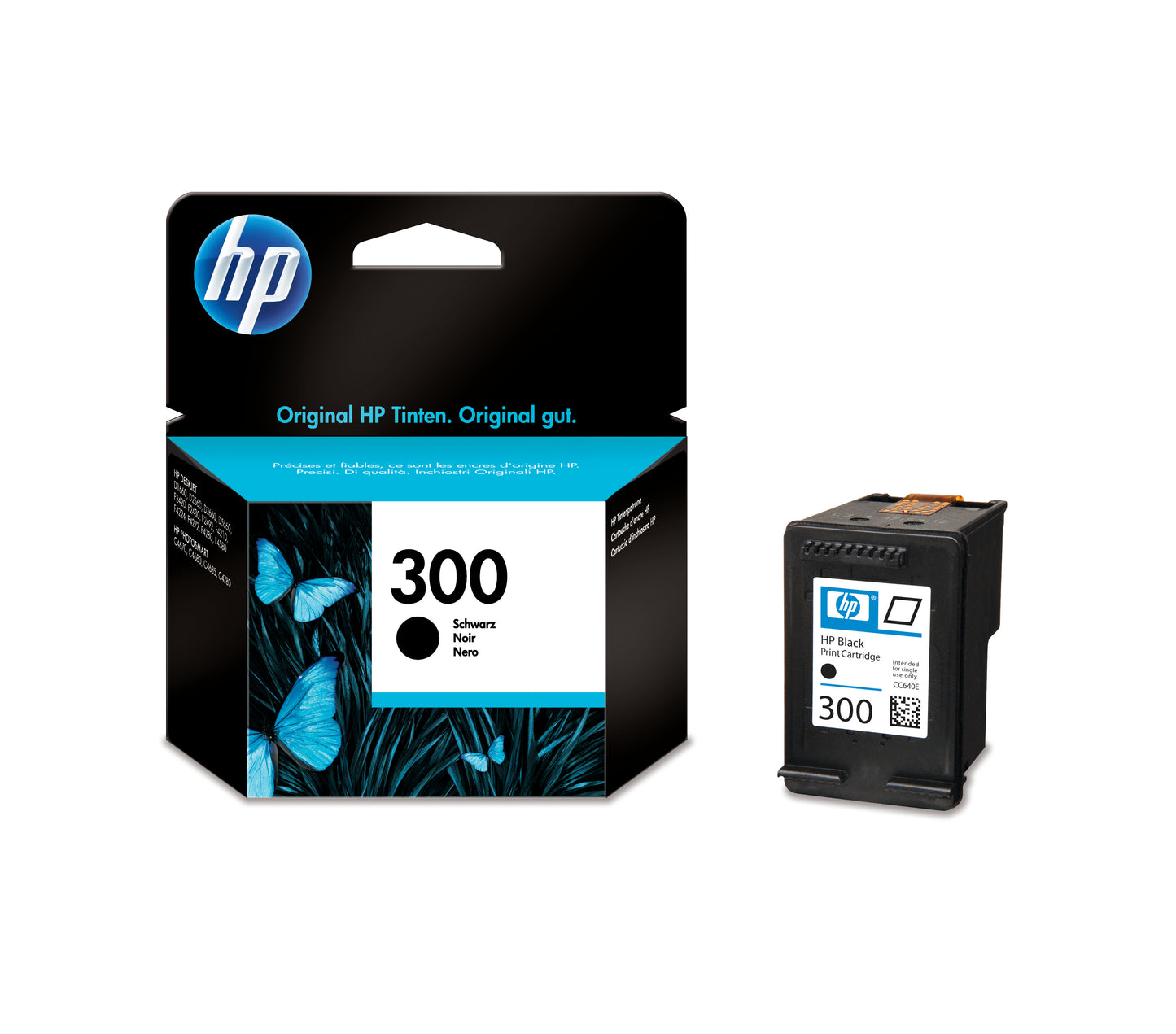 HP        Tintenpatrone 300      schwarz