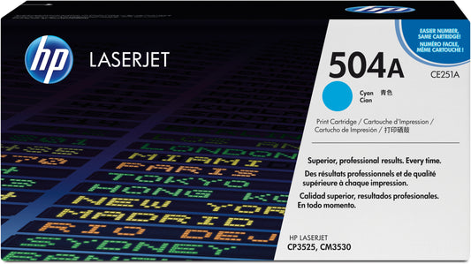 HP        Toner-Modul 504A          cyan