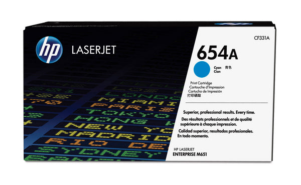 HP        Toner-Modul 654A          cyan