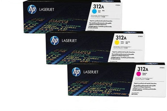 HP        Toner Tri-Pack 312A        CMY