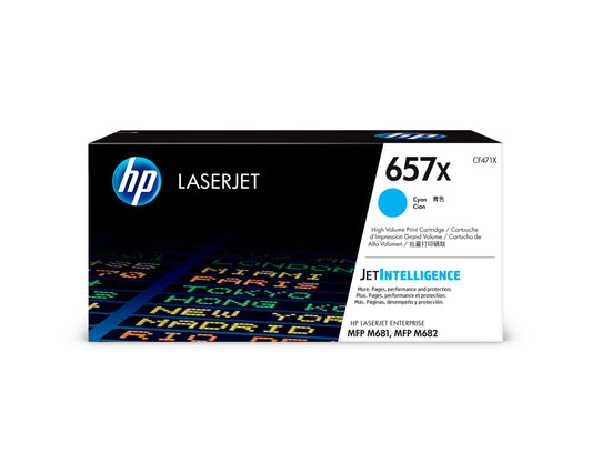 HP        Toner-Modul 657X          cyan