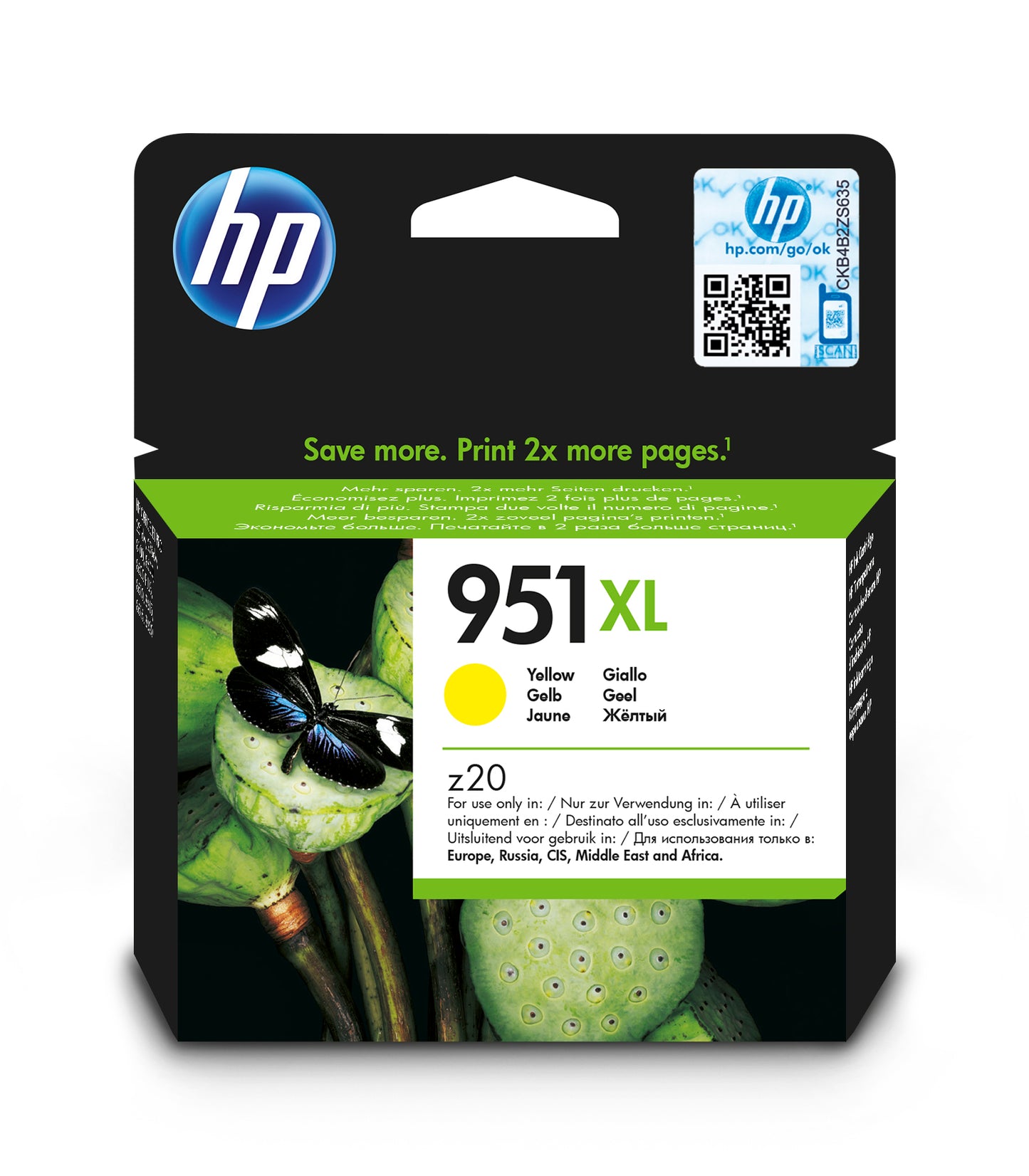 HP        Tintenpatrone 951XL     yellow