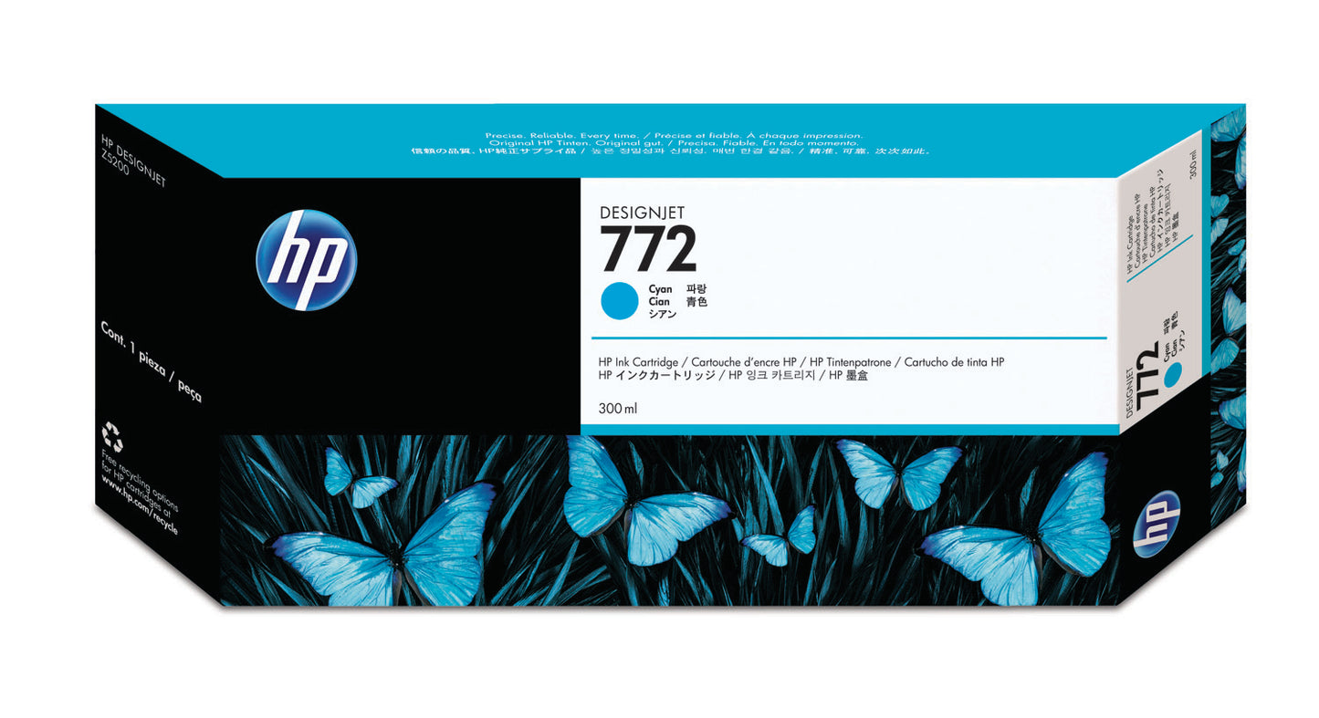 HP        Tintenpatrone 772         cyan