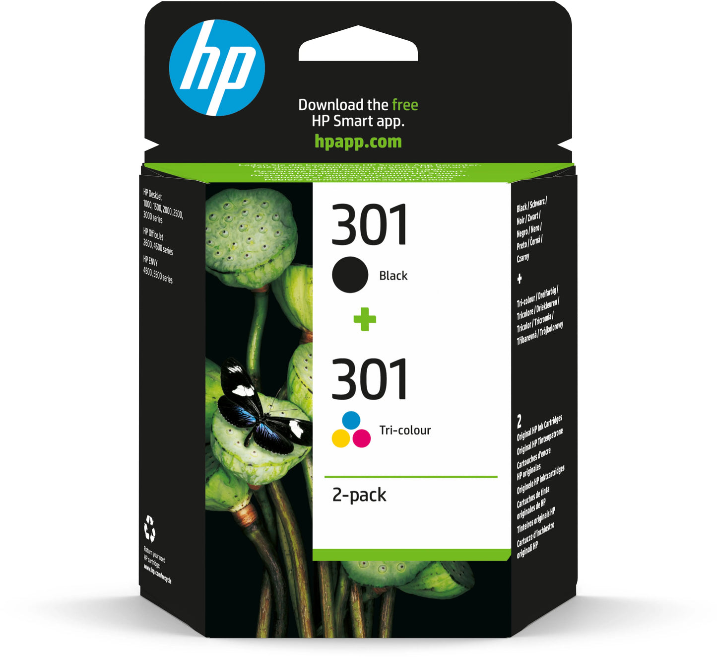 HP Combopack 301 BK/color N9J72AE DeskJet 2050 190/165 Seiten Idealshop