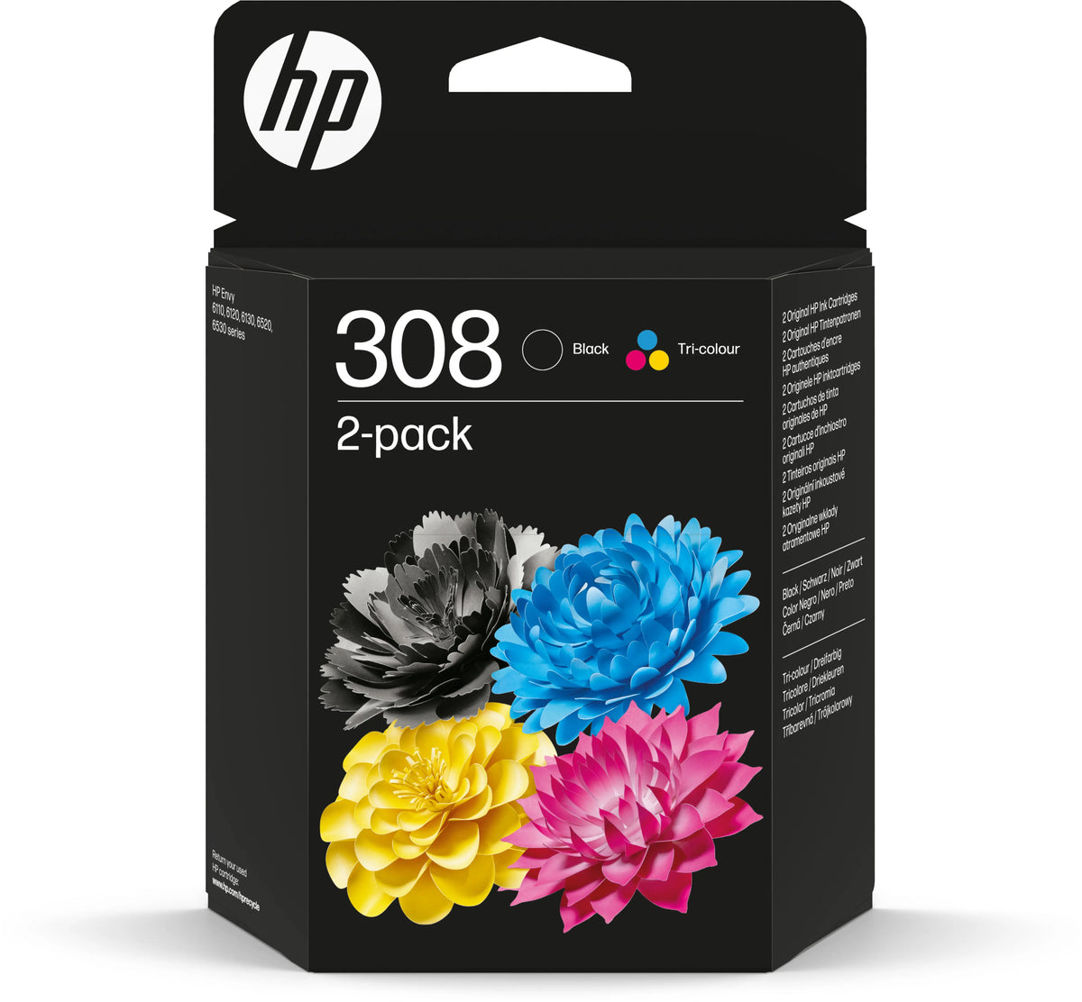 HP Combopack 308 BK/color 6L6S6UE Envy 6122e/6520e 160/120 S. Idealshop