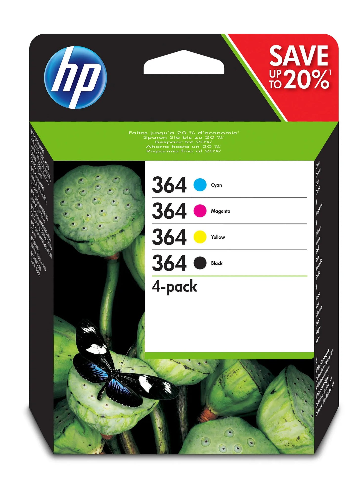 HP Combopack 364 CMYBK N9J73AE PhotoSmart D5460 300/250 S. Idealshop
