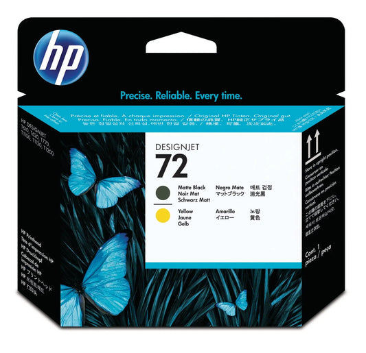 HP Druckkopf 72 schwarz matt/gelb C9384A DesignJet T1100 Idealshop