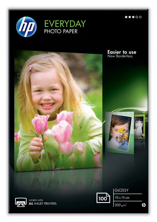 HP Everyday Photo Paper 10x15cm CR757A InkJet, glossy 200g 100 Blatt Idealshop