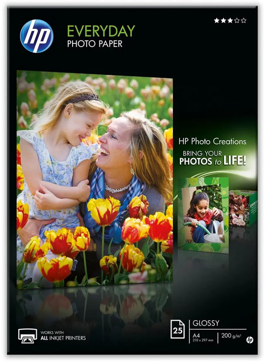 HP Everyday Photo Paper 200g A4 Q5451A InkJet, glossy 25 Blatt Idealshop
