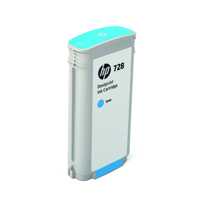 HP Tintenpatrone 728 cyan F9J67A DesignJet T730/T830 130ml Idealshop