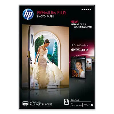 HP Premium Plus Photo Paper A4 CR672A InkJet 300g, glossy 20 Blatt Idealshop
