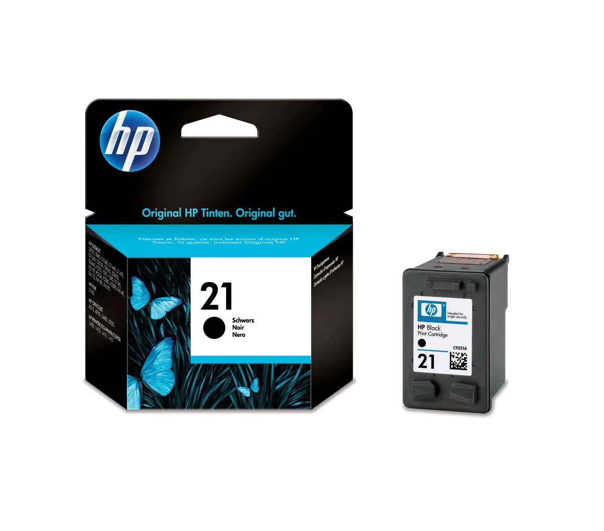 HP Tintenpatrone 21 schwarz C9351AE PSC 1410 190 Seiten Idealshop