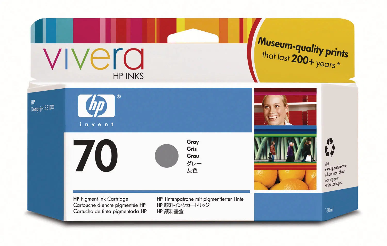 HP        Tintenpatrone 70          grey Idealshop