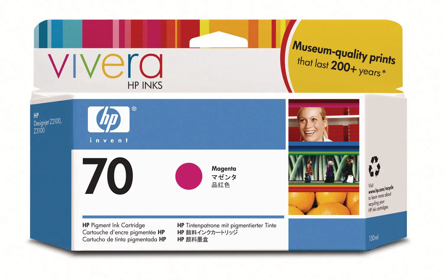 HP        Tintenpatrone 70       magenta Idealshop