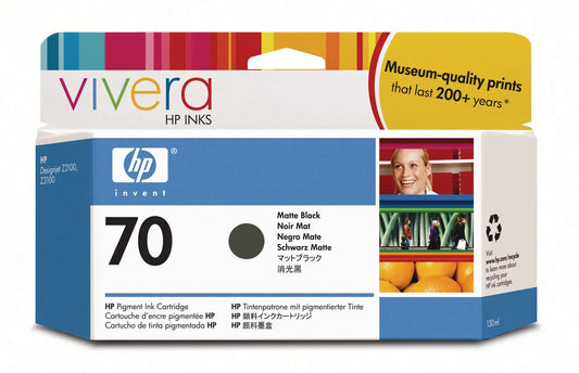 HP Tintenpatrone 70 schwarz matt C9448A DesignJet Z2100/3100 130ml Idealshop