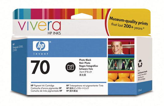 HP Tintenpatrone 70 schwarz photo C9449A DesignJet Z2100/3100 130ml Idealshop