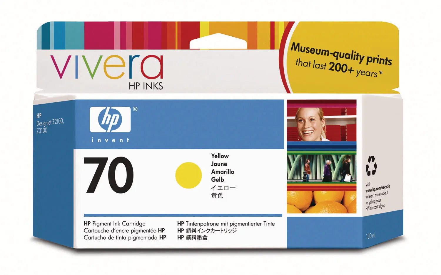 HP        Tintenpatrone 70        yellow Idealshop