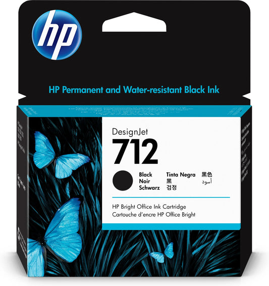 HP Tintenpatrone 712 black 3ED71A DesignJet T230/250/630 80ml Idealshop