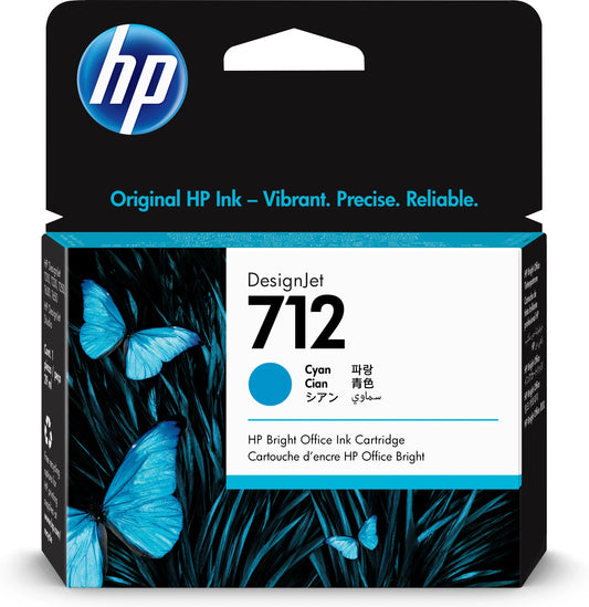 HP Tintenpatrone 712 cyan 3ED67A DesignJet T230/250/630 29ml Idealshop
