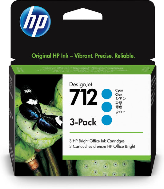 HP Tintenpatrone 712 cyan 3ED77A DesignJet T230/250/630 3x29ml Idealshop