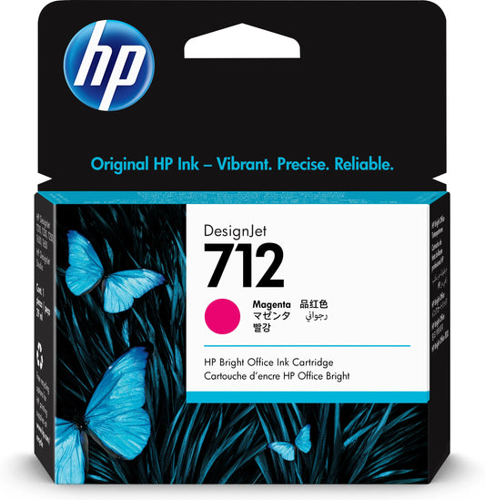 HP Tintenpatrone 712 magenta 3ED68A DesignJet T230/250/630 29ml Idealshop