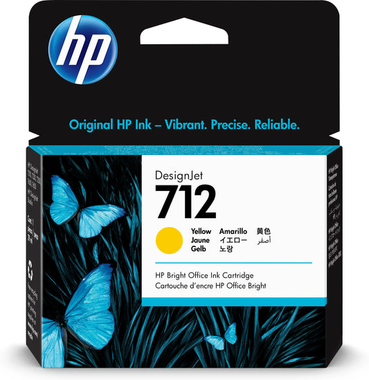 HP Tintenpatrone 712 yellow 3ED69A DesignJet T230/250/630 29ml Idealshop