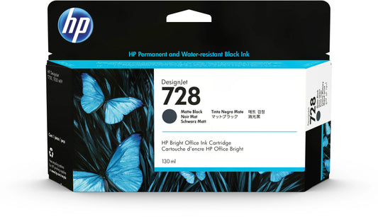 HP Tintenpatrone 728 matte black 3WX25A DesignJet T730/T830 130ml Idealshop