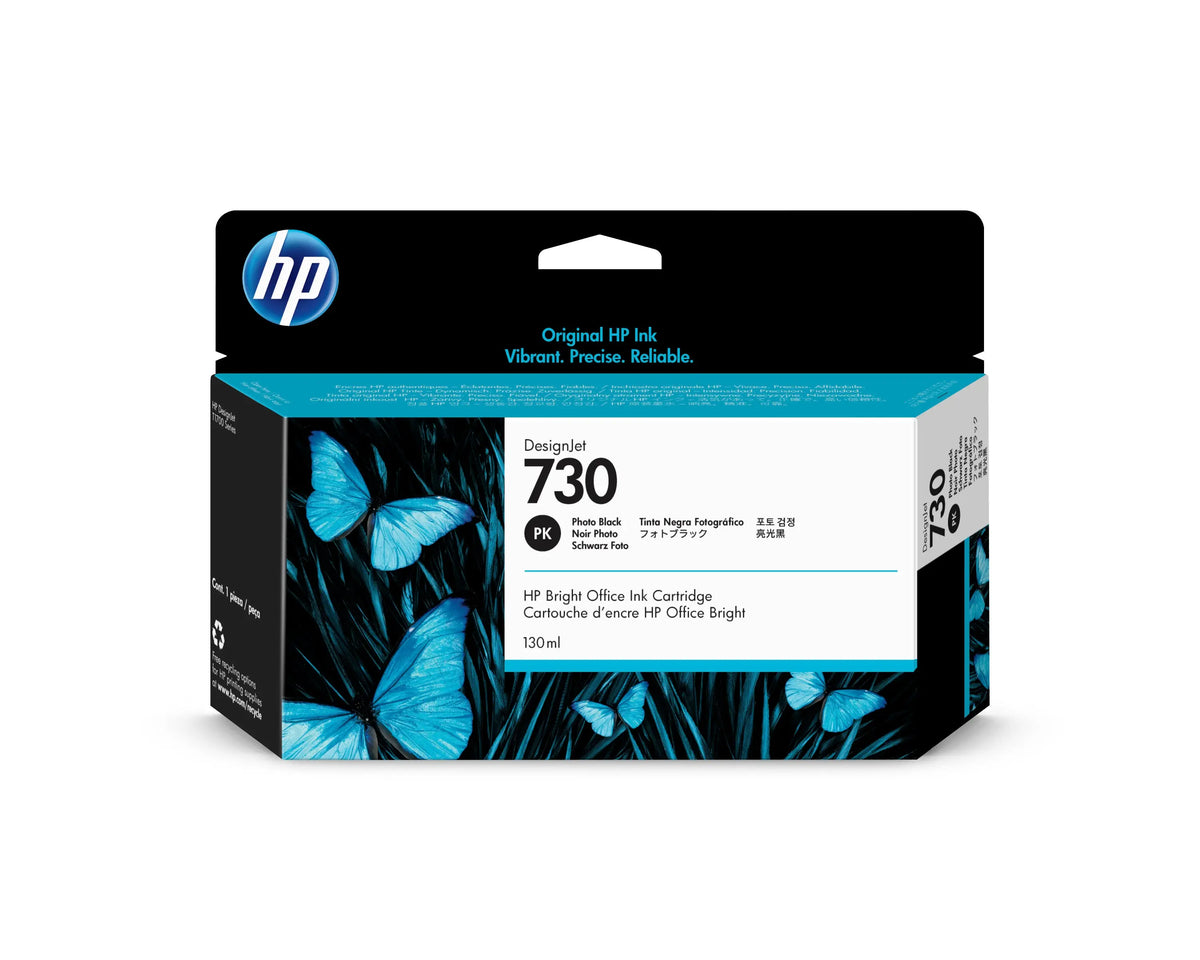 HP Tintenpatrone 730 photo black P2V67A DesignJet T1700 130ml Idealshop