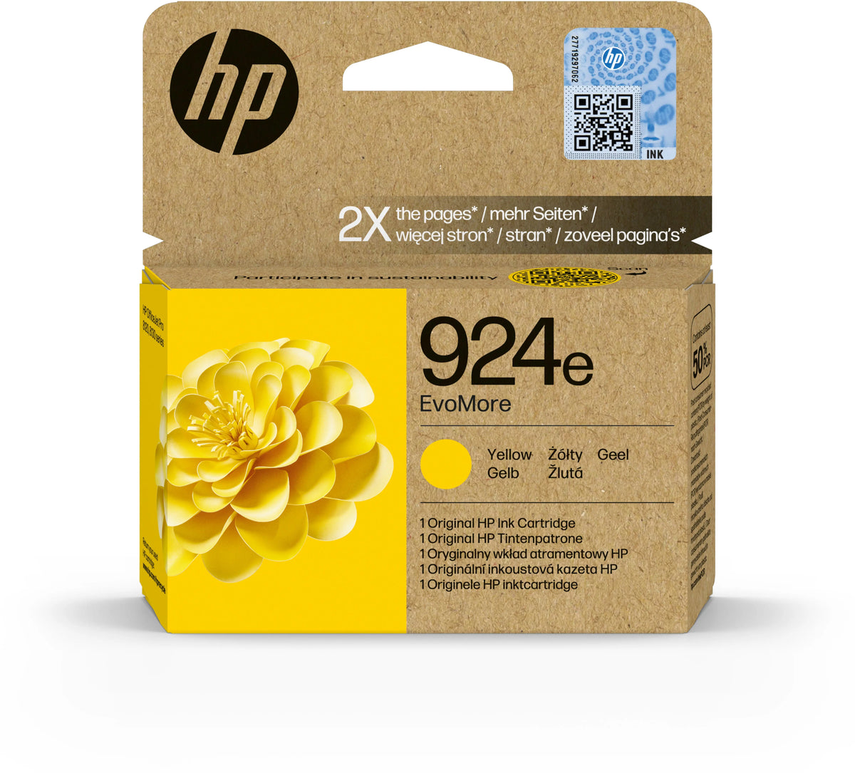 HP Tintenpatrone 924e yellow 4K0U9NE OfficeJet Pro 8120/8130 800 S. Idealshop