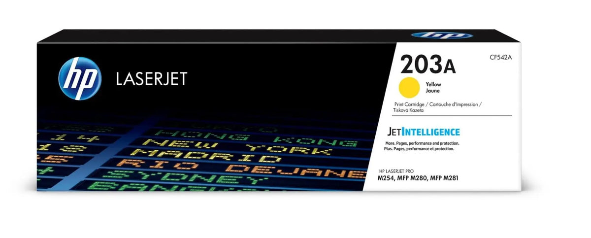 HP Toner-Modul 203A yellow CF542A CLJ Pro M254/MFP M280 1300 S. Idealshop