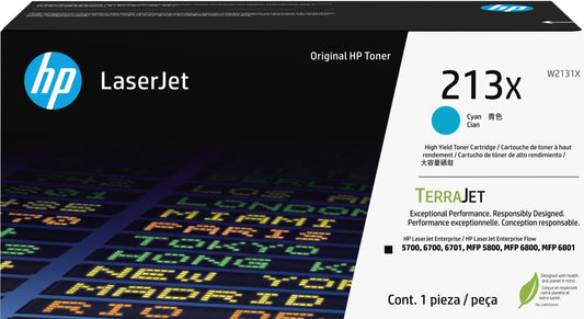 HP Toner-Modul 213X cyan W2131X CLJ Ent. 5700/MFP5800 6000 S. Idealshop
