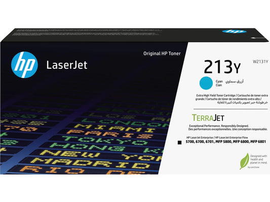 HP Toner-Modul 213Y cyan W2131Y CLJ Ent.5700/MFP5800 12'000 S. Idealshop