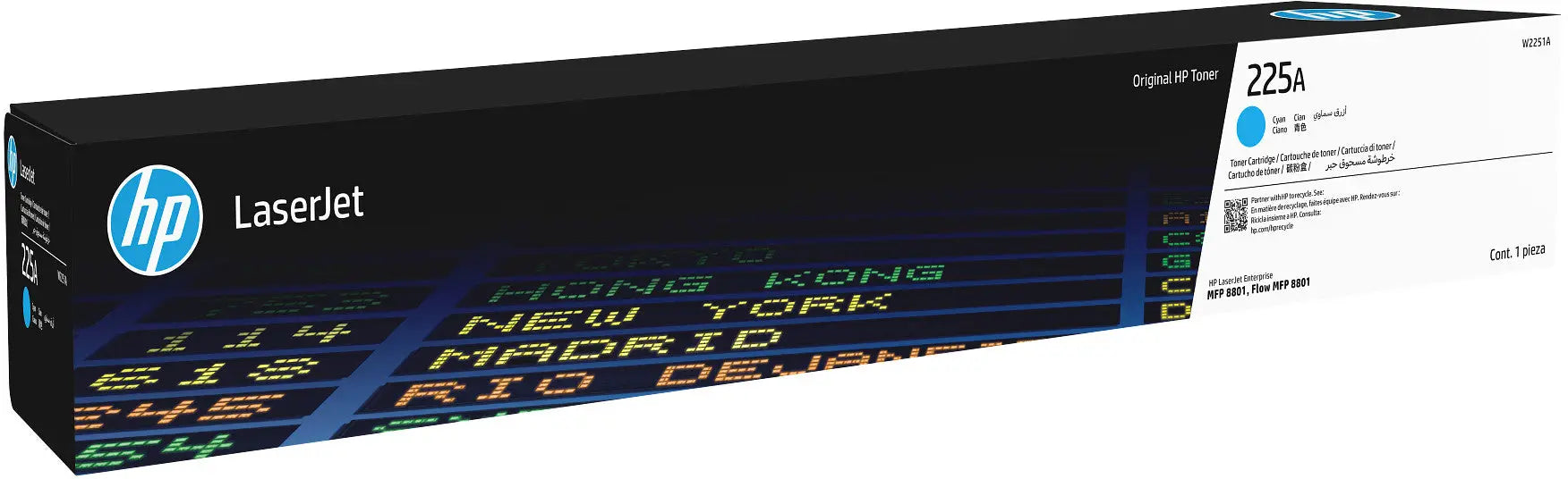 HP Toner-Modul 225A cyan W2251A CLJ Ent. MFP 8801dn 40'000 S. Idealshop