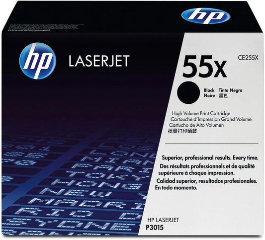 HP Toner-Modul 55X schwarz CE255X LaserJet P3015 12'500 Seiten Idealshop