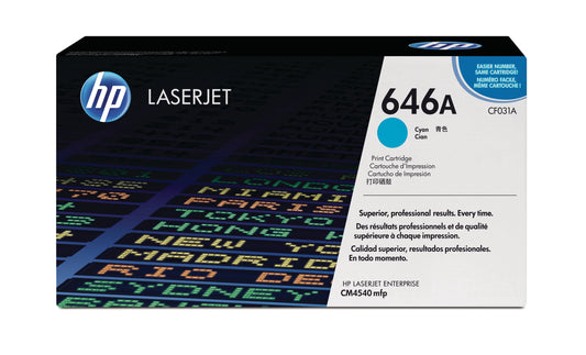 HP Toner-Modul 646A cyan CF031A Color LJ CM4540 12'500 Seiten Idealshop