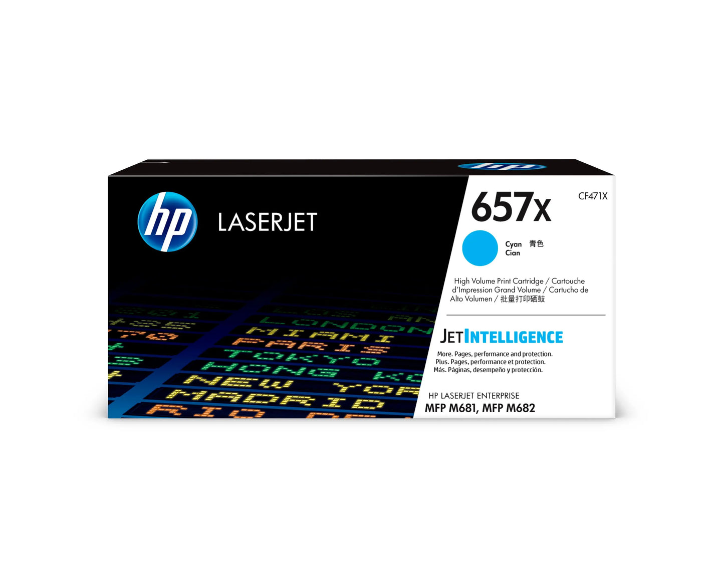 HP        Toner-Modul 657X          cyan Idealshop