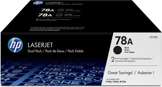 HP Toner-Modul 78A schwarz CE278AD LaserJet Pro P1566 2 Stück Idealshop