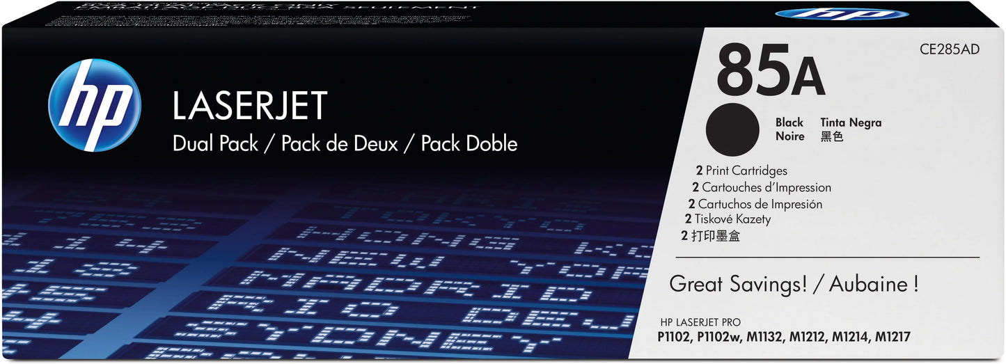 HP Toner-Modul 85A schwarz CE285AD LaserJet Pro P1102 2 Stück Idealshop