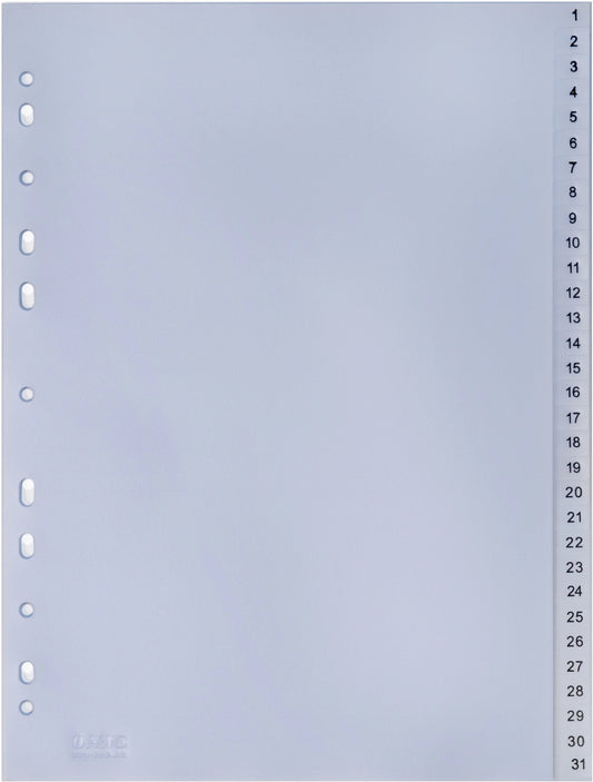 HWB       Kunststoff-Register       1-31 Idealshop