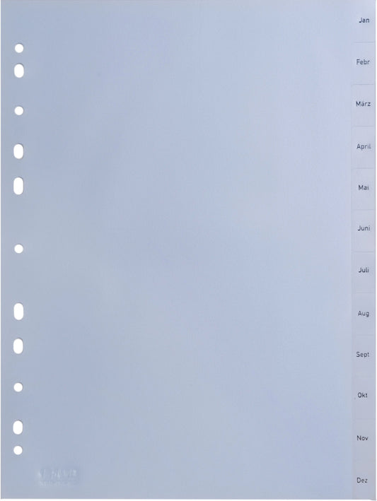 HWB       Kunststoff-Register         A4 Idealshop