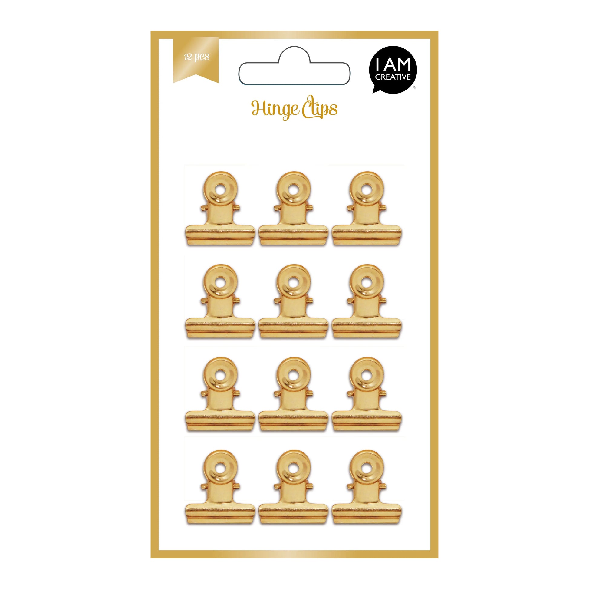I AM CREATIVE Clips, gold Set II 4087.73 12 Stück Idealshop