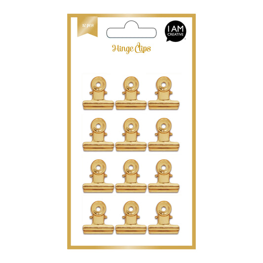 I AM CREATIVE Clips, gold Set II 4087.73 12 Stück Idealshop