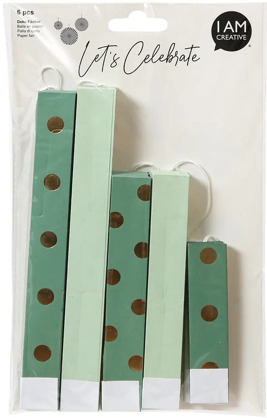 I AM CREATIVE Deko Fächer mint 6010.968 gepunktet, 6 Seiten Idealshop