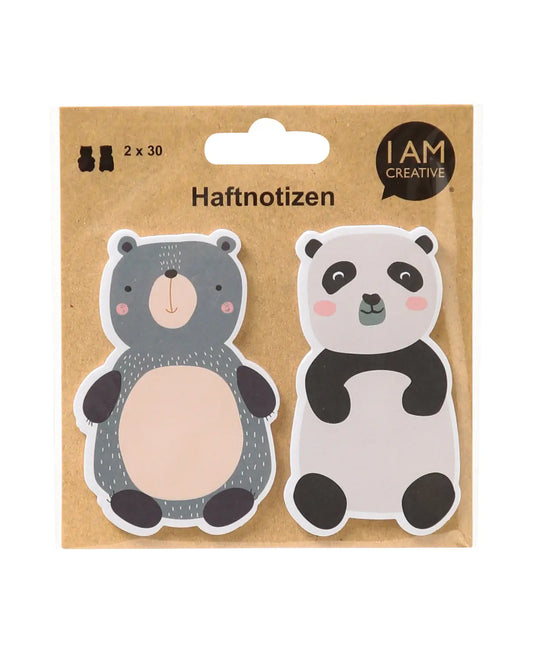 I AM CREATIVE Haftnotizen 4086.85 Bären 60 Blatt Idealshop