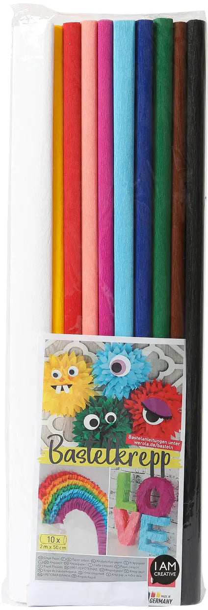 I AM CREATIVE Krepppapierset 50x200cm 4071 assortiert 10 St Idealshop