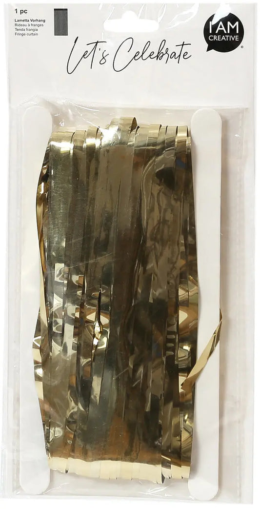 I AM CREATIVE Lametta Vorhang, 0.9x2.4 m 6010.978 gold Idealshop