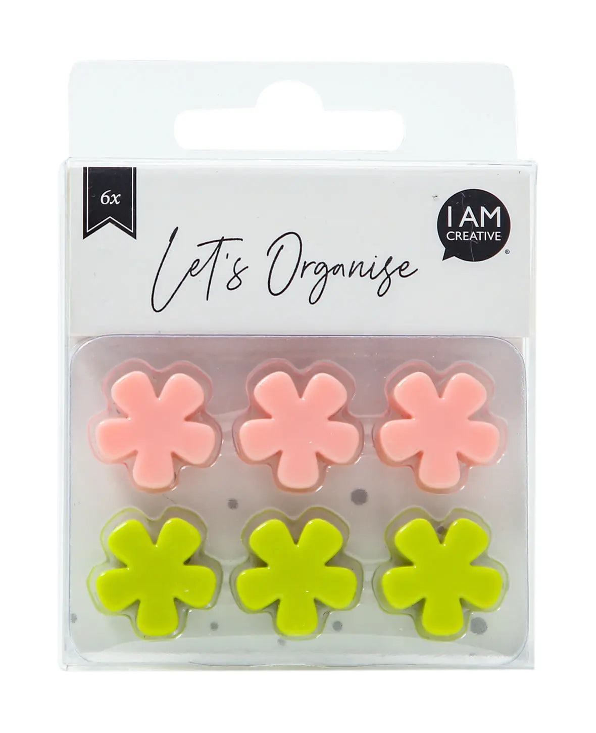 I AM CREATIVE Magnet Blume Let`s Organize 4035.59 pastell 6 Stück Idealshop