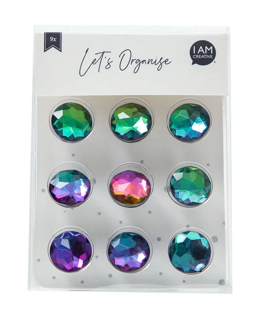 I AM CREATIVE Magnet Juwel Let`s Organize 4035.56 Acrylglas, bunt 9 Stück Idealshop